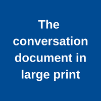 conversation document in large print